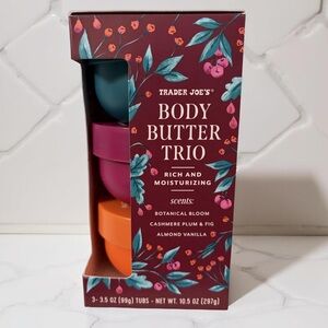 Trader Joe's Body Butter Trio - Blue, Pink, and Orange